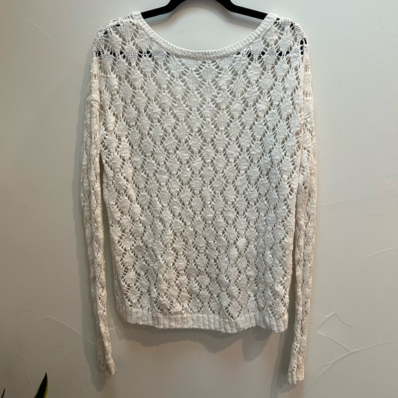 Gilly Hicks White Crochet Sweater - Picture 2 of 3